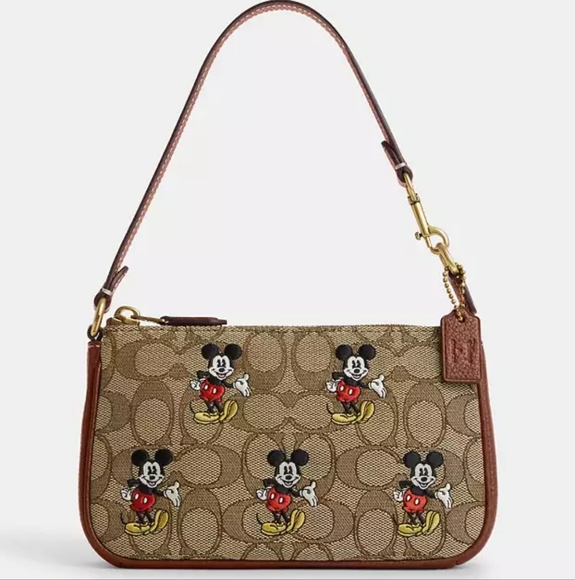 Coach Handbags - New! Disney X Coach Nolita 19 In Signature Jacquard With Mickey Mouse Pr…